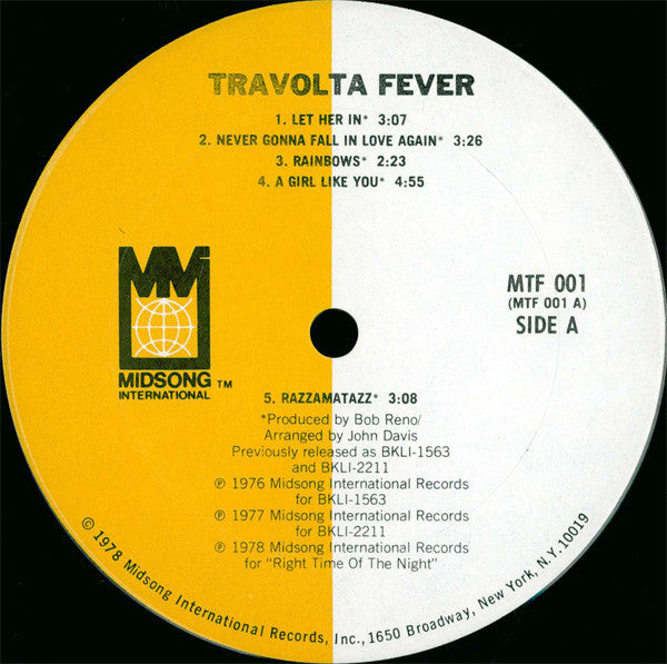 John Travolta : Travolta Fever (2xLP, Comp)