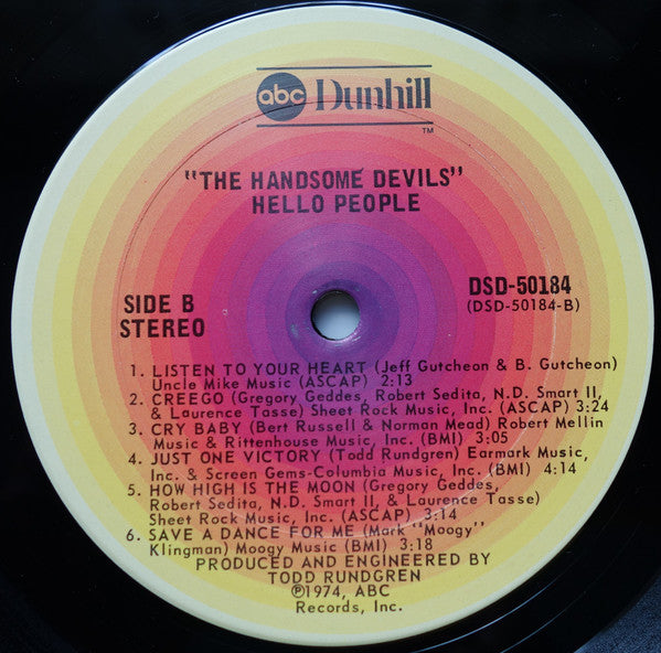 Hello People : The Handsome Devils (LP, Album, San)