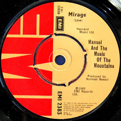 Manuel And His Music Of The Mountains : Rodrigo's Guitar Concerto De Aranjuez (Theme From 2nd Movement) (7", Single)