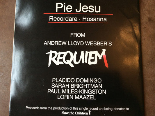 Placido Domingo, Sarah Brightman, Paul Miles-Kingston, Lorin Maazel : Pie Jesu (12")