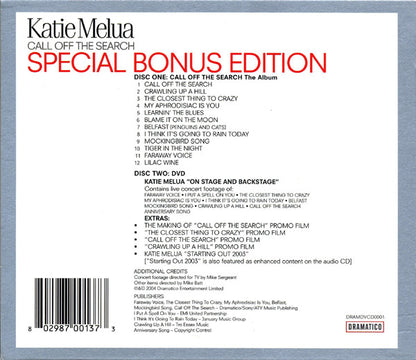 Katie Melua : Call Off The Search (CD, Album, Enh, RE + DVD-V, PAL + S/Edition, Spe)