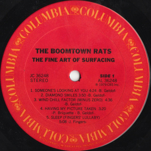 The Boomtown Rats : The Fine Art Of Surfacing (LP, Album, San)