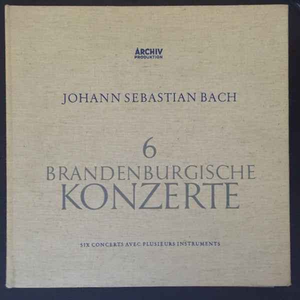 Johann Sebastian Bach : 6 Brandenburgische Konzerte (2xLP, Mono + Box)