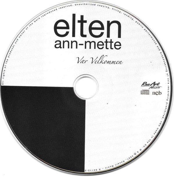 Ann-Mette Elten : Vær Velkommen (CD, Album)