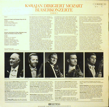 Wolfgang Amadeus Mozart  -  Berliner Philharmoniker : Karajan Dirigiert Mozart - Bläserkonzerte; Folge 3 (LP)