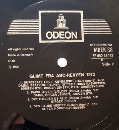 Various : Glimt Fra ABC-Revyen 1972 (LP)