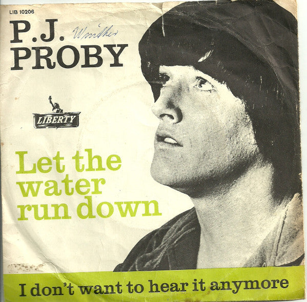 P.J. Proby : Let The Water Run Down (7", Single)