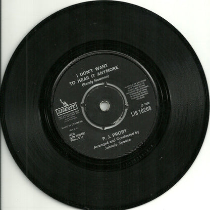 P.J. Proby : Let The Water Run Down (7", Single)