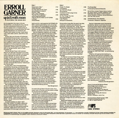 Erroll Garner : Up In Erroll's Room (LP, Album)