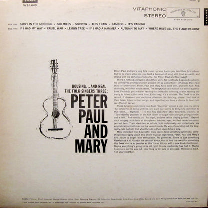 Peter, Paul & Mary : Peter, Paul And Mary (LP, Album, RP, Pit)