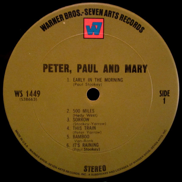 Peter, Paul & Mary : Peter, Paul And Mary (LP, Album, RP, Pit)