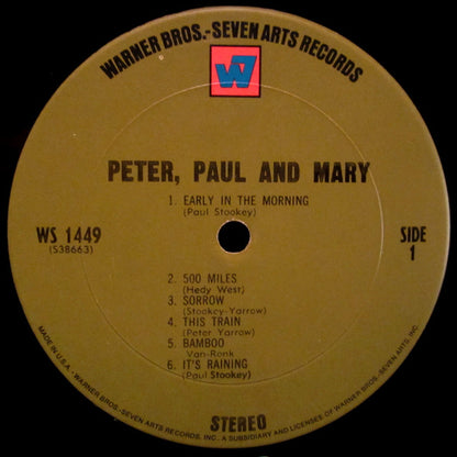 Peter, Paul & Mary : Peter, Paul And Mary (LP, Album, RP, Pit)