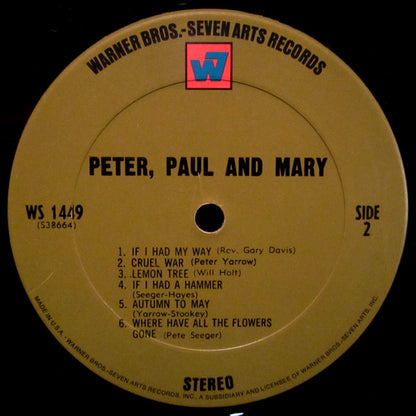 Peter, Paul & Mary : Peter, Paul And Mary (LP, Album, RP, Pit)