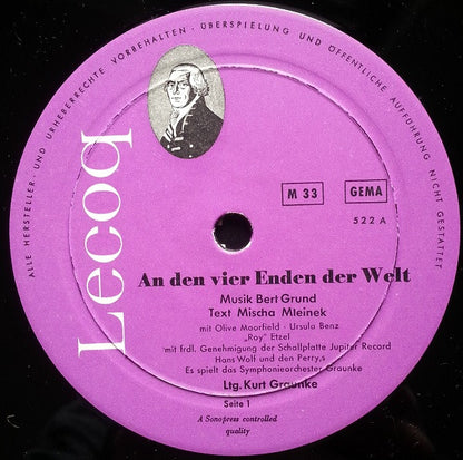 Bert Grund : An Den Vier Enden Der Welt (10")