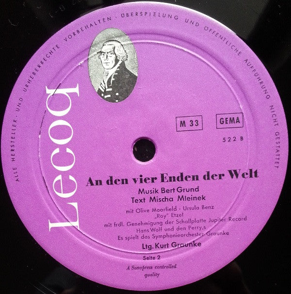 Bert Grund : An Den Vier Enden Der Welt (10")