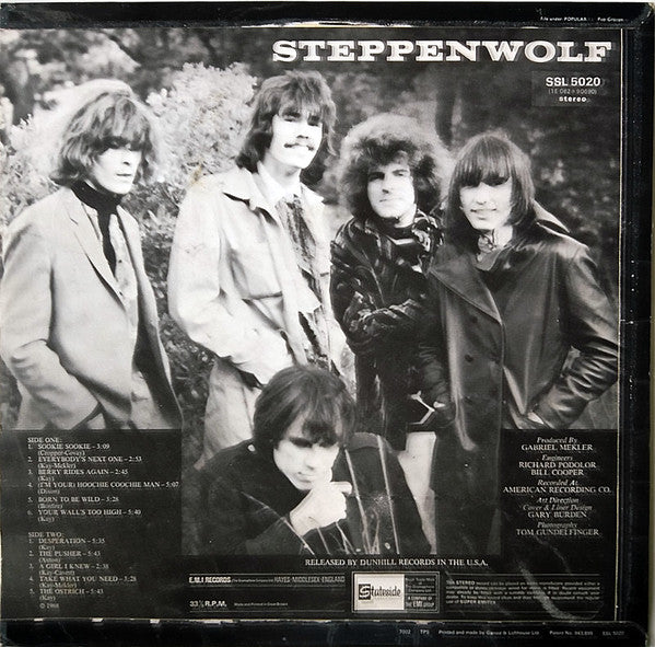 Steppenwolf : Steppenwolf (LP, Album, RP)