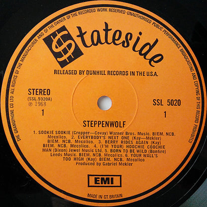 Steppenwolf : Steppenwolf (LP, Album, RP)