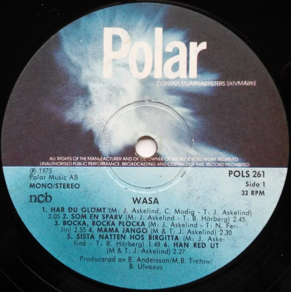 Wasa : Wasa (LP, Album)