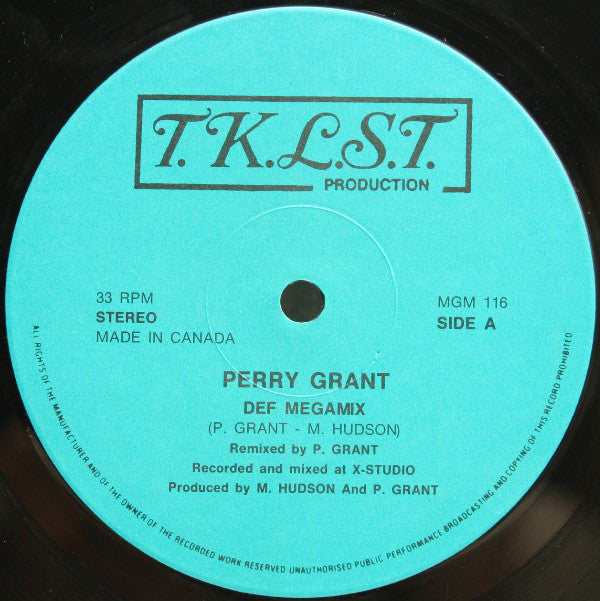 Perry Grant : Def Megamix (12", Mixed, Unofficial)