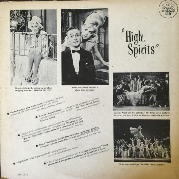 Beatrice Lillie, Tammy Grimes, Edward Woodward : High Spirits (LP, Mono, Gat)