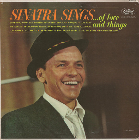 Frank Sinatra : Sinatra Sings...Of Love And Things (LP, Album, Comp, Mono)