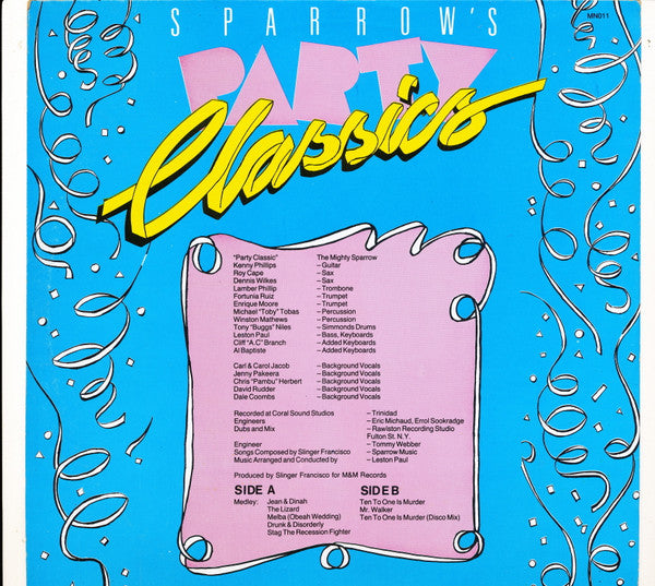 Mighty Sparrow : Sparrow's Party Classics (LP)