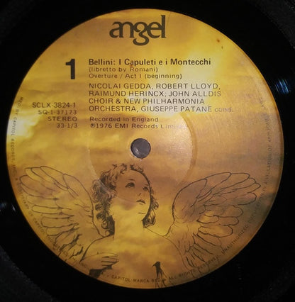 Vincenzo Bellini / Beverly Sills, Janet Baker, Nicolai Gedda, Robert Lloyd (4), Raimund Herincx, New Philharmonia Orchestra, John Alldis Choir, Giuseppe Patanè : I Capuleti E I Montecchi (3xLP + Box)