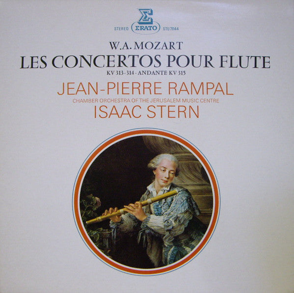 Wolfgang Amadeus Mozart, Jean-Pierre Rampal, Isaac Stern, Jerusalem Music Center Chamber Orchestra : Les Concertos Pour Flute (KV 313 - 314 - Andante KV 315) (LP)