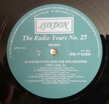 Stan Kenton And His Orchestra : 1941 Vol.2 (LP, Mono)