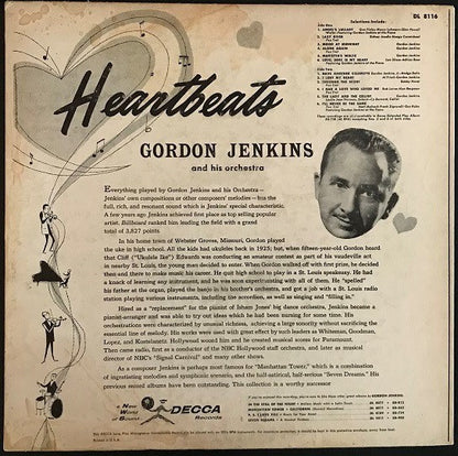 Gordon Jenkins And His Orchestra : Heartbeats (LP, Album)