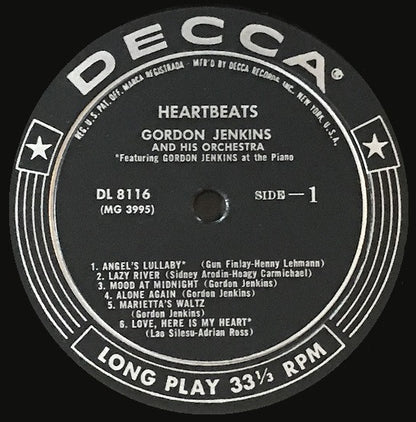 Gordon Jenkins And His Orchestra : Heartbeats (LP, Album)