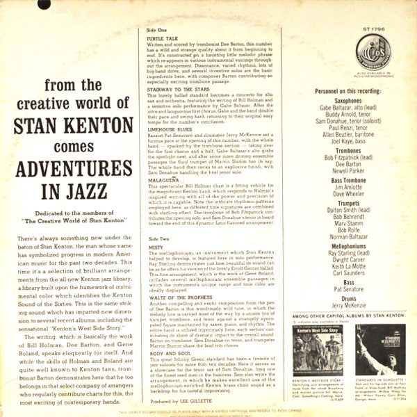 Stan Kenton : Adventures In Jazz (LP, Album)