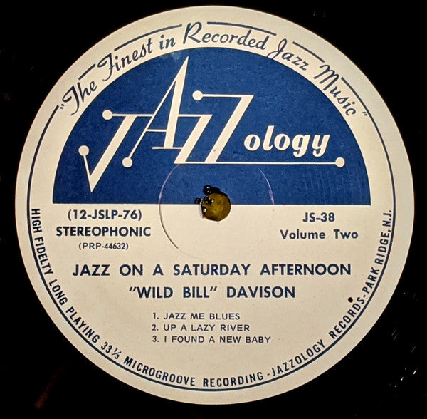 Wild Bill Davison : Jazz On A Saturday Afternoon, Vol. II (LP)