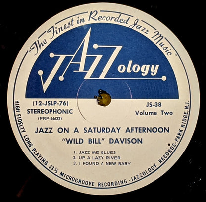 Wild Bill Davison : Jazz On A Saturday Afternoon, Vol. II (LP)