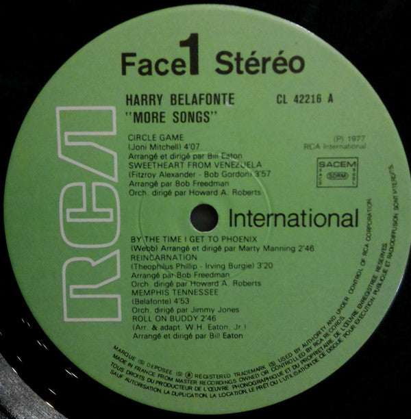 Harry Belafonte : Harry Belafonte (2xLP, Comp)