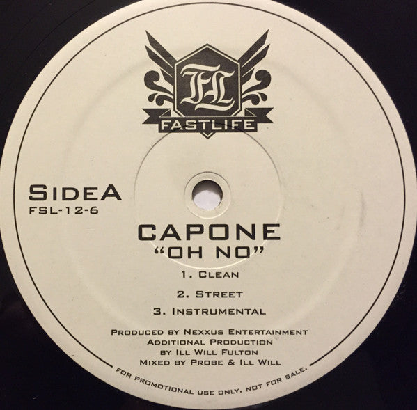 Capone (3) : Oh No / Under Mi Sensi (12", Promo)