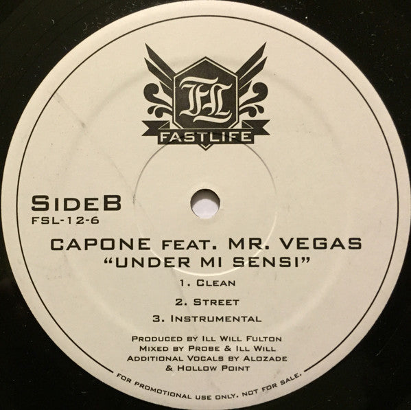 Capone (3) : Oh No / Under Mi Sensi (12", Promo)