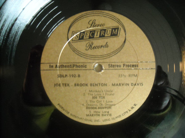 Joe Tex - Brook Benton - Maurice Monk : Joe Tex - Brook Benton -Marvin Davis (LP, Comp)