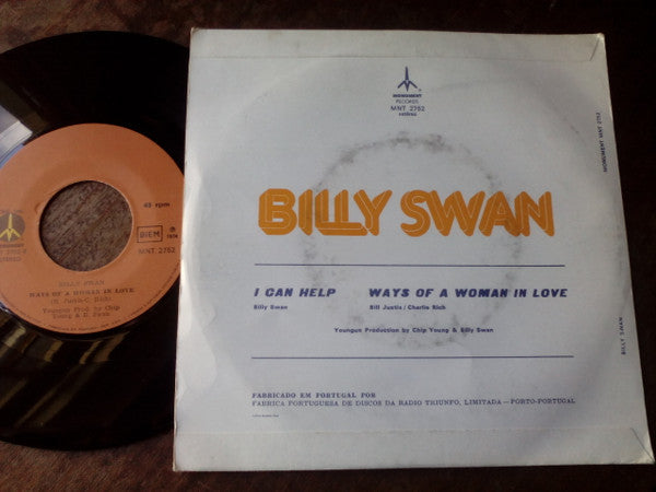 Billy Swan : I Can Help / Ways Of A Woman In Love (7", Single)