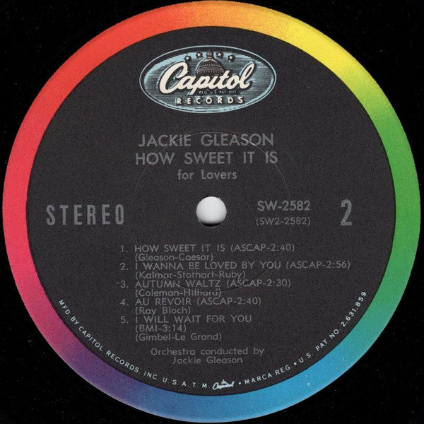 Jackie Gleason : How Sweet It Is For Lovers (LP, Album)