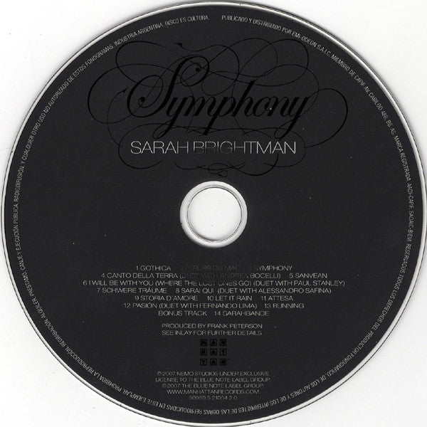 Sarah Brightman : Symphony (CD, Album)