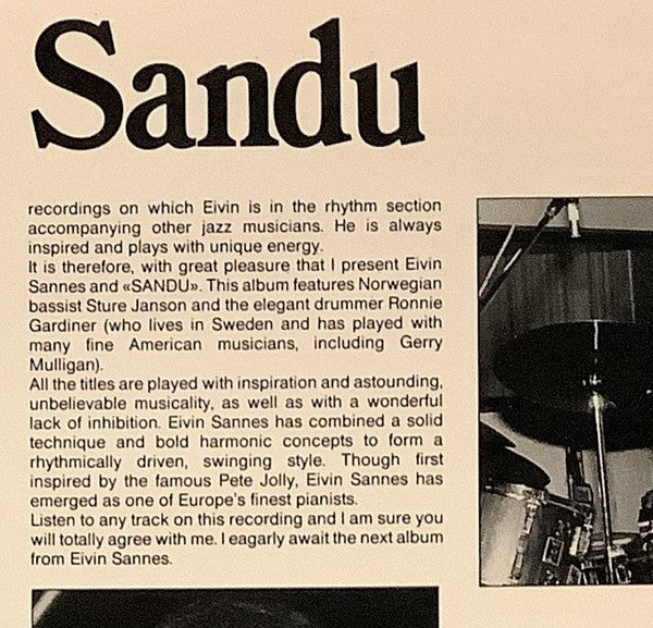 Eivin Sannes : Sandu (LP, Album)