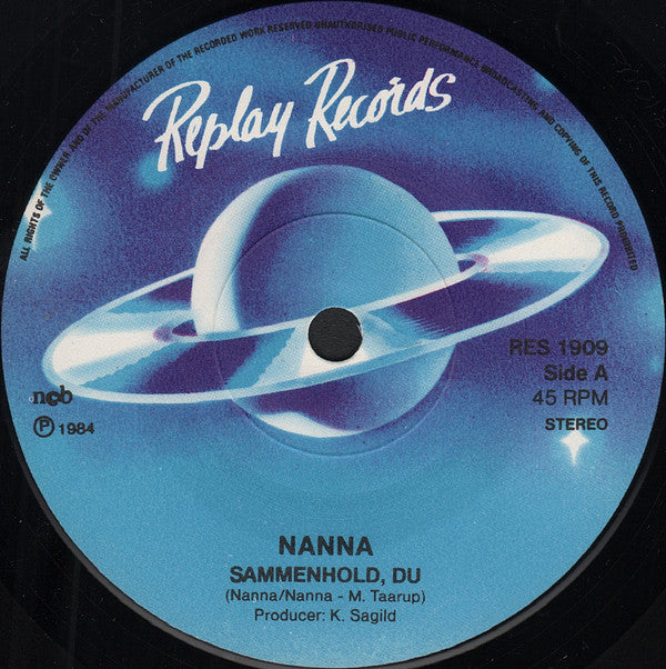 Nanna : Sammenhold, Du / Call Me (7", Single, Sol)