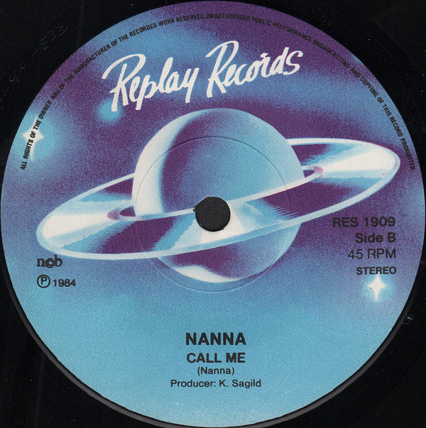 Nanna : Sammenhold, Du / Call Me (7", Single, Sol)