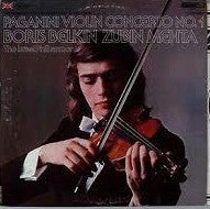 Boris Belkin, Zubin Mehta, Israel Philharmonic Orchestra : Paganini Violin Concerto No. 1 (LP, Album)