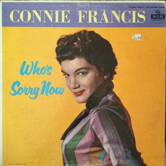 Connie Francis : Who's Sorry Now (LP, Mono, RP)