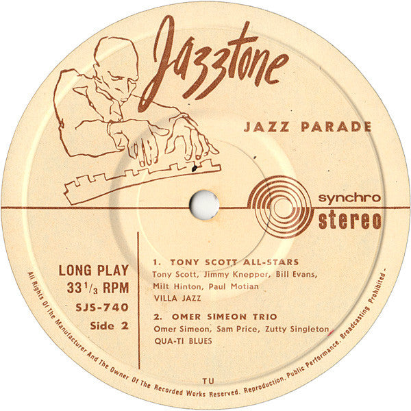 Various : Jazz Parade (7", Comp, RE, Syn)