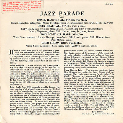 Various : Jazz Parade (7", Comp, RE, Syn)