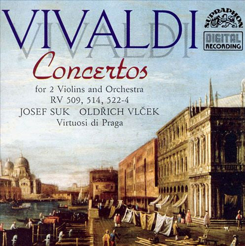 Antonio Vivaldi, Josef Suk, Oldřich Vlček : Concertos For 2 Violins And Orchestra RV 509, 514, 522-4 (LP, Album)