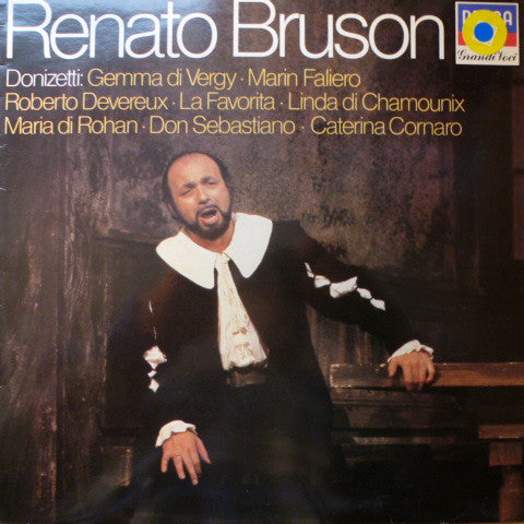 Renato Bruson, Gaetano Donizetti, Orchestra Del Teatro Regio Di Torino, Bruno Martinotti : Gemma Di Vergy / Marin Faliero / Roberto Devereux / La Favorita / Linda Di Chamounix / Maria Di Rohan / Don Sebastiano / Caterina Cornaro (LP)